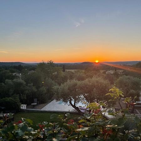 Вилла Bastide Uzes A Pied Piscine Vue Imprenable Havre De Paix Экстерьер фото