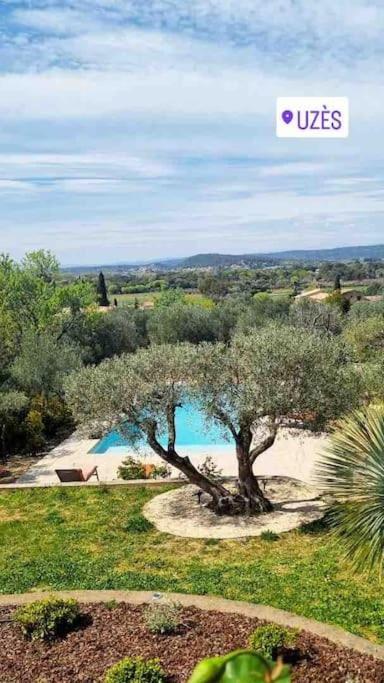 Вилла Bastide Uzes A Pied Piscine Vue Imprenable Havre De Paix Экстерьер фото